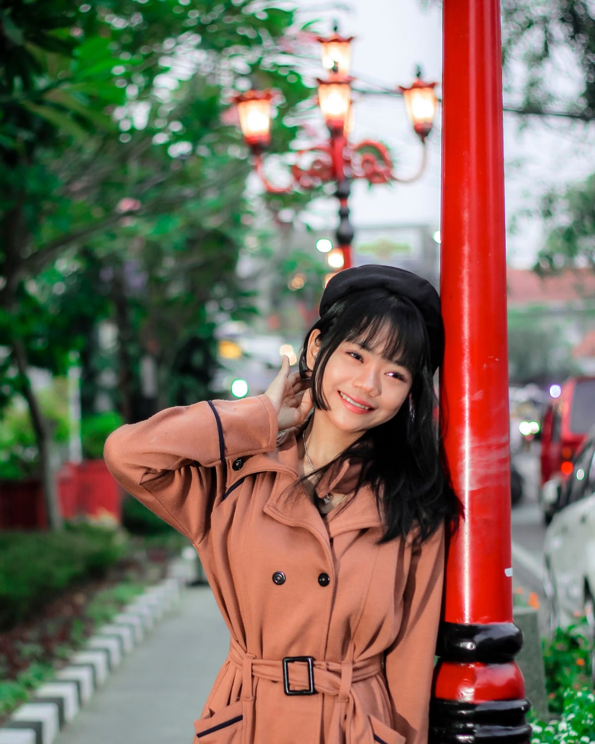 Woman in a polished work outfit